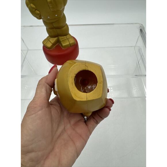 Astrosniks Robo Robot Gold astrosnik Bubble Bath Soakie Soaky figure smurf space - Picture 13 of 15